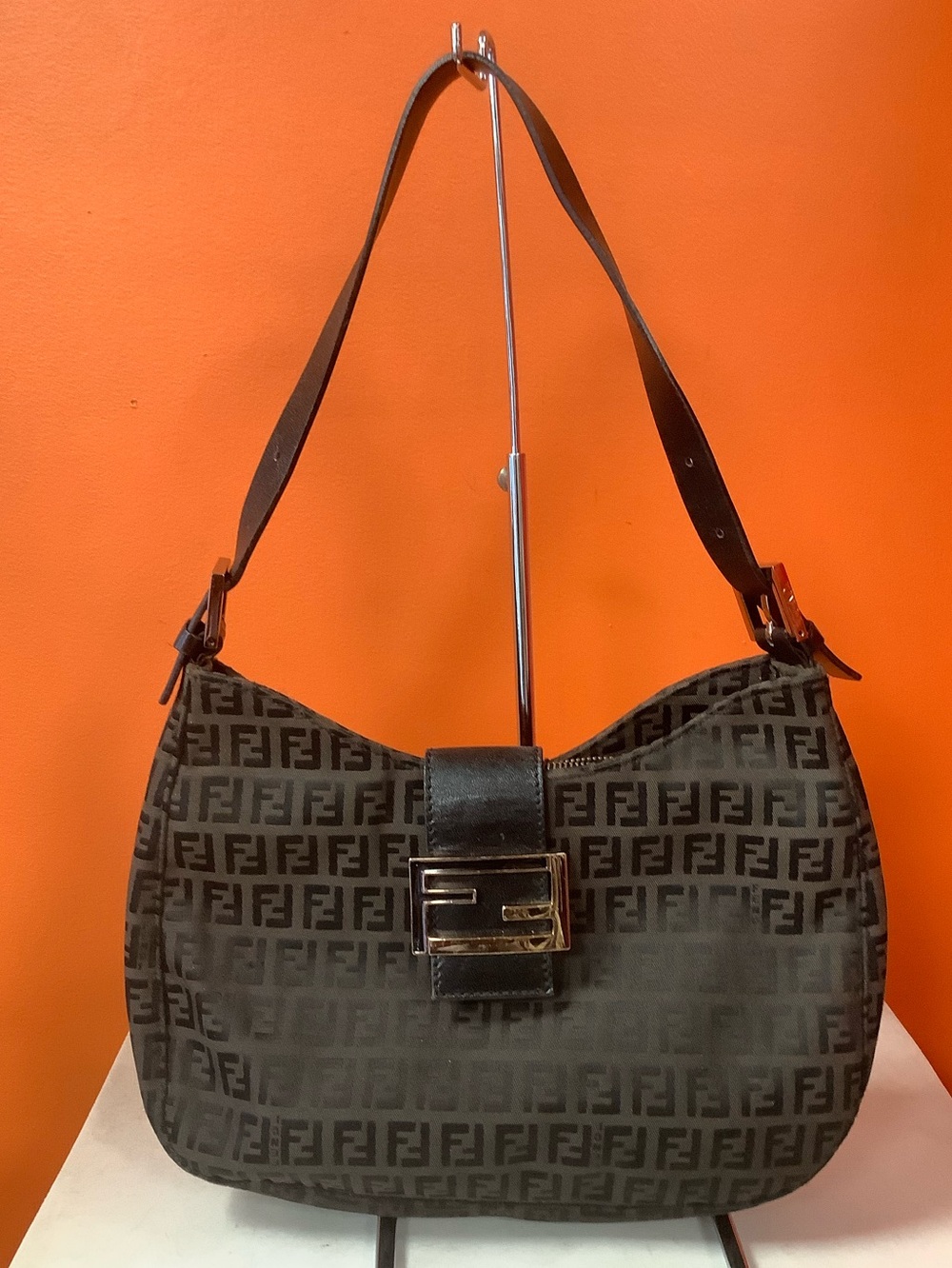 Fendi Signature Double F Zucca Hobo bag